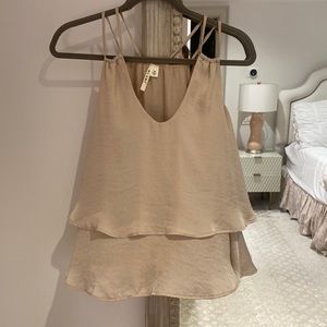 Gold Silk Top